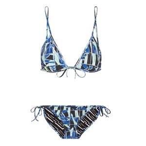 Kenzo Palm Print Bikini Sz S
